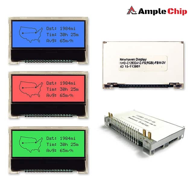 NHD-C12832A1Z-FS(RGB)-FBW-3V